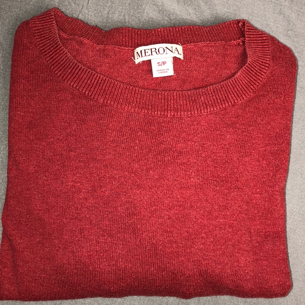 Red Lightweight Merona Sweater Small